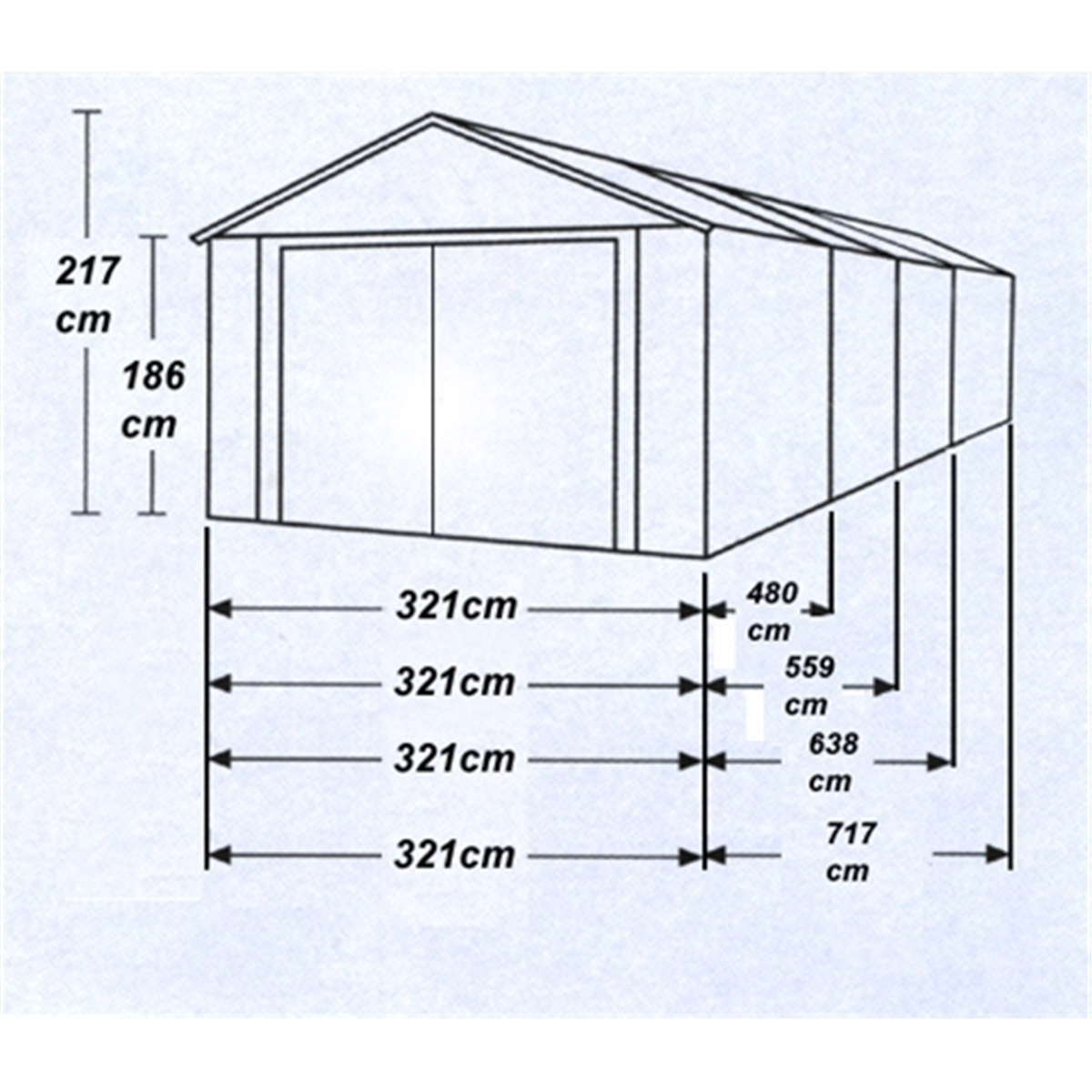 ... 10 x 16 Select Duramax Plastic PVC Garage With Steel Frame (3.22m x 4