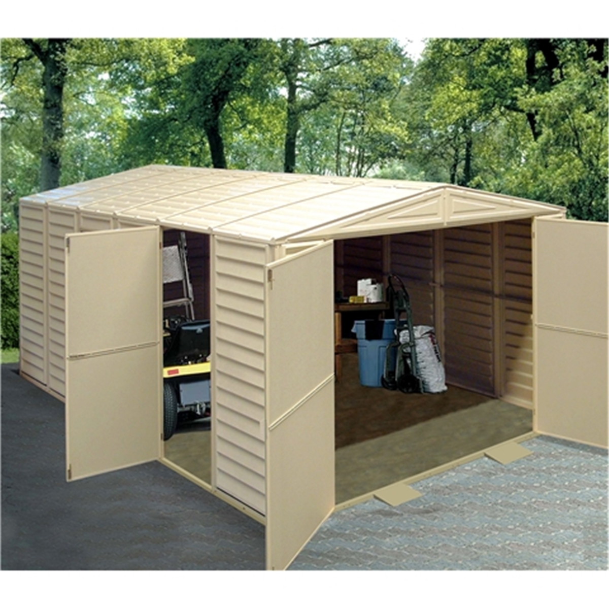 10 x 21 Select Duramax Plastic PVC Garage With Steel Frame (3.22m x 6