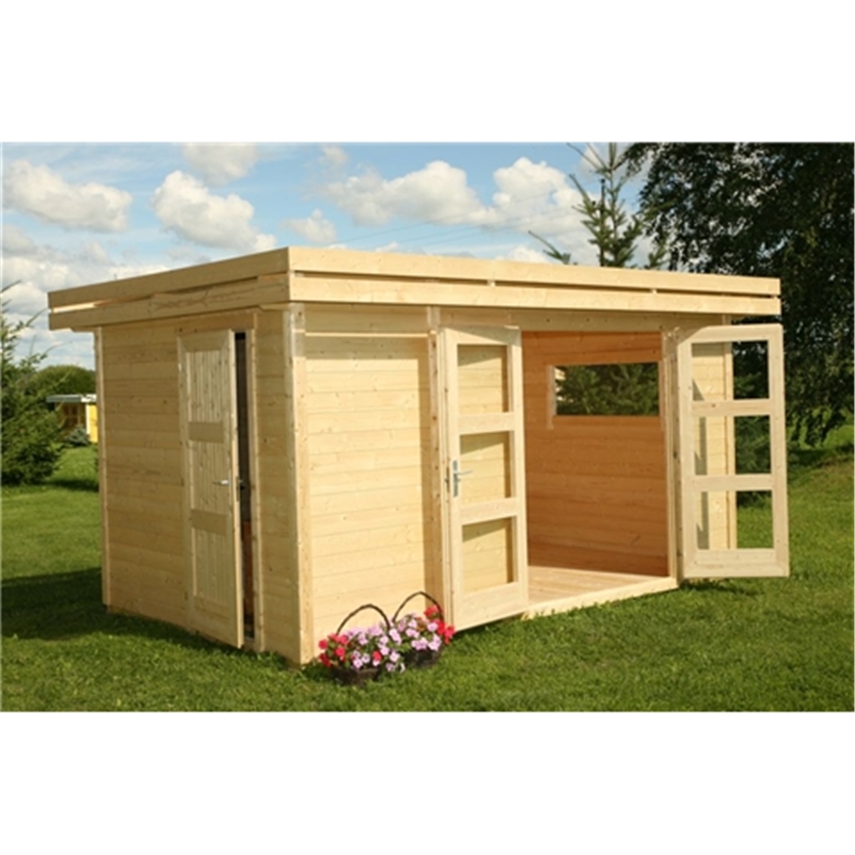 4m x 2.5m Log Cabin 28mm Wall Thickness ShedsFirst