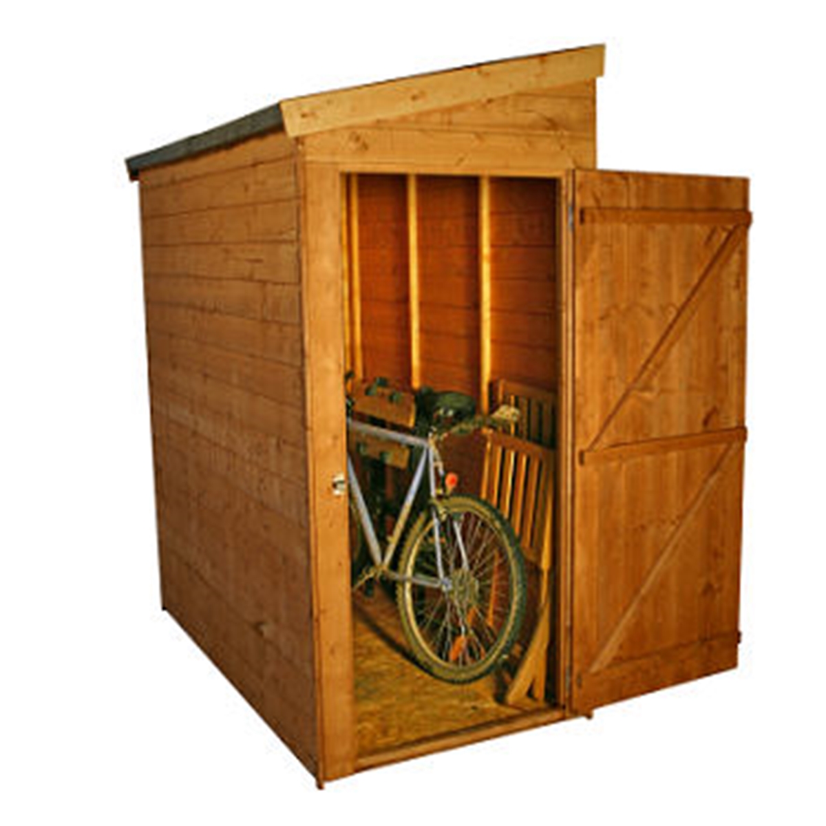 6 x 3 Tongue and Groove Tall Pent Shed *No Front Doors 