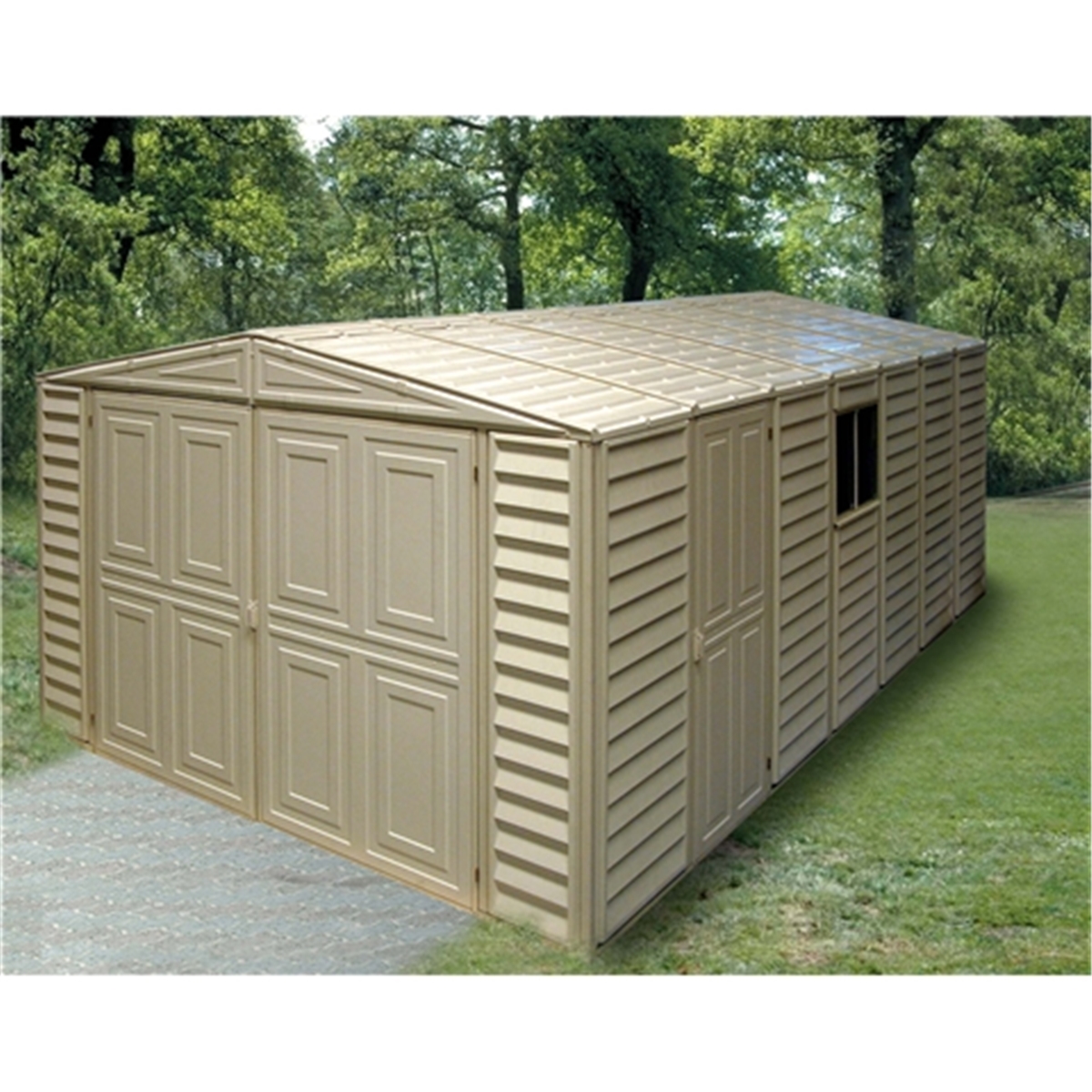 10 x 18 Select Duramax Plastic PVC Garage With Steel Frame (3.22m x 5