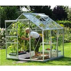 6 X 6 Value Anodised Aluminium Frame Greenhouse