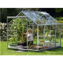 6 X 8 Value Anodised Aluminium Frame Greenhouse
