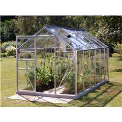 6 X 12 Value Anodised Aluminium Frame Greenhouse