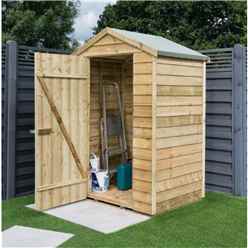 4 X 3 Overlap Apex Shed With Single Door (8mm Overlap)