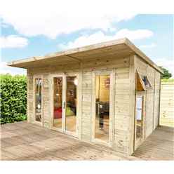 5m X 6m (16ft X 20ft) Insulated 64mm Pressure Treated Garden Office + Free Installation