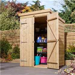 Cheshire 4×4 Shiplap Pent Shed Double Door
