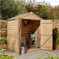 Cheshire 4 × 6 Shiplap Apex Shed Double Door