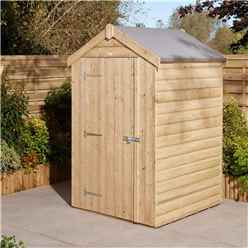 Cheshire 4×4 Shiplap Apex Shed Single Door