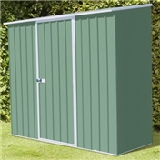 WARWICK - 8ft x 3ft Space Saver Pale Eucalyptus Metal Shed (2.26m x 0.78m) *FREE 48HR DELIVERY