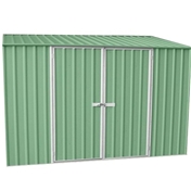 WARWICK - 10ft x 5ft Space Saver Pale Eucalyptus Metal Shed (3m x 1.52m) *FREE 48HR DELIVERY