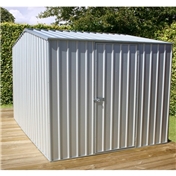 WARWICK - 8ft x 10ft Premier Zinc Metal Shed (2.26m x 3m) *FREE 48HR DELIVERY