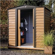 ROWLINSON - 6FT x 5FT WOODVALE METAL SHED (1.94m x 1.51m)