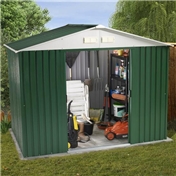 BRISTOL - 8ft x 6ft Value Metal Shed (2.61m x 1.84m) + FREE 24HR DELIVERY