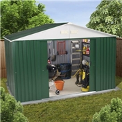 BRISTOL - 10ft x 8ft Value Metal Shed (3.22m x 2.43m) + FREE 24HR DELIVERY