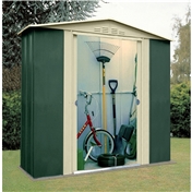 Madrid - 6FT x 3FT PREMIER SIX METAL SHED (1.83m x 0.92m)