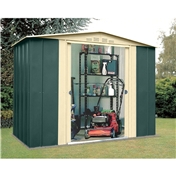 Madrid - 8FT x 6FT PREMIER EIGHT METAL SHED (2.45m x 1.85m)