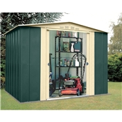 Madrid - 8FT x 7FT PREMIER EIGHT METAL SHED (2.45m x 2.16m)