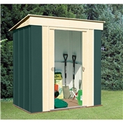 Madrid - 6FT x 4FT PREMIER PENT METAL SHED (1.84m x 1.23m)
