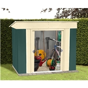 Madrid - 6FT x 4FT PREMIER LOW PENT METAL SHED (1.84m x 1.23m)