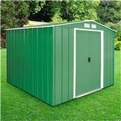 Madrid - 8FT x 8FT VALUE METAL SHED (2.61m x 2.42m)