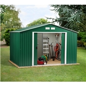 Madrid - 10FT x 12FT VALUE METAL SHED (3.21m x 3.62m)