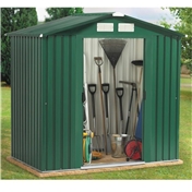 BRISTOL -  6ft x 4ft Premier All Green Metal Shed (2.01m x 1.23m) + FREE 24HR DELIVERY
