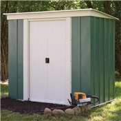 ROWLINSON - 6FT x 4FT ROWLINSON METAL PENT SHED (2.54m x 1.19m)