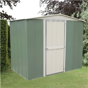 Madrid - MADRID HINGED DOOR METAL SHED 8FT X 6FT (2.45m x 1.85m)