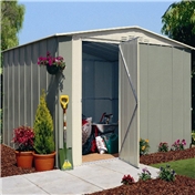 Madrid - MADRID HINGED DOOR METAL SHED 10FT X 8FT (3.07m x 2.47)