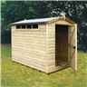 Installed - 10ft X 10ft (2.99m X 2.99m) - Tongue And Groove - Security Apex Wooden Shed  - High Level Windows - Single Door - 12mm Tongue And Groove Floor And Roof - Includes Installation