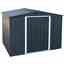 8 X 8 Value Apex Metal Shed - Anthracite Grey (2.62m X 2.42m)