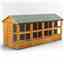 16 x 6 Premium Tongue And Groove Apex Potting Shed - Double Doors - 20 Windows - 12mm Tongue And Groove Floor And Roof