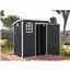 6 X 3 Plastic Pent Shed - Dark Grey With Foundation Kit (included)