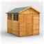 8 x 6 Overlap Apex Shed - Double Doors - 4 Windows - 12mm Tongue and Groove Floor and Roof