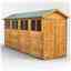 16 x 4 Overlap Apex Shed - Double Doors -  8 Windows - 12mm Tongue and Groove Floor and Roof