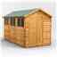 12 x 6 Overlap Apex Shed - Single Door -  6 Windows - 12mm Tongue and Groove Floor and Roof