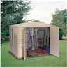8 X 8 Select Duramax Plastic Pvc Shed With Steel Frame (2.39m X 2.39m)