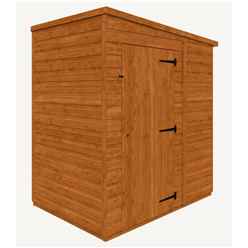 4 X 6 Windowless Tongue And Groove Pent Shed (12mm Tongue And Groove Floor And Roof)