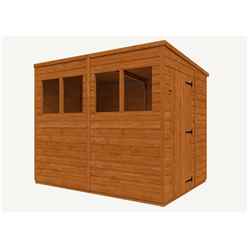 8 X 6 Tongue And Groove Pent Shed (12mm Tongue And Groove Floor And Roof)