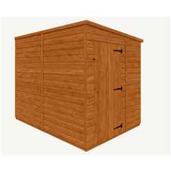 8 X 6 Windowless Tongue And Groove Pent Shed (12mm Tongue And Groove Floor And Roof)