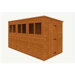 12 X 6 Tongue And Groove Pent Shed (12mm Tongue And Groove Floor And Roof)