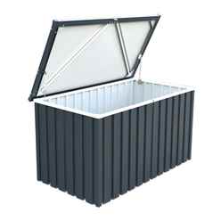 4 X 2 Value Metal Storage Box - Anthracite Grey (1.34m X 0.73m)