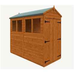 8 X 4 Tongue And Groove Shed With Double Doors (12mm Tongue And Groove Floor And Apex Roof)
