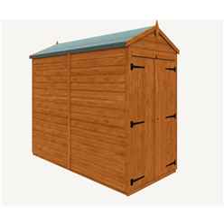 8 X 4 Windowless Tongue And Groove Shed With Double Doors (12mm Tongue And Groove Floor And Apex Roof)