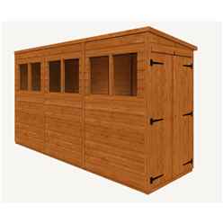 12 X 4 Tongue And Groove Pent Shed With Double Doors (12mm Tongue And Groove Floor And Roof)