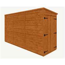 12 X 4 Windowless Tongue And Groove Pent Shed With Double Doors (12mm Tongue And Groove Floor And Roof)