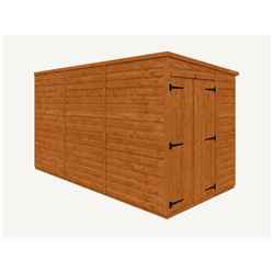 12 X 6 Windowless Tongue And Groove Pent Shed With Double Doors (12mm Tongue And Groove Floor And Roof)