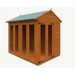 8 X 6 Apex Tongue And Groove Summerhouse (12mm Tongue And Groove Floor And Roof)