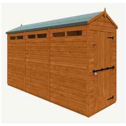 12 x 4 Tongue and Groove Security Shed (12mm Tongue and Groove Floor and Apex Roof)